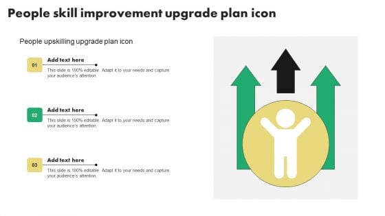 People Skill Improvement Upgrade Plan Icon Graphics PDF