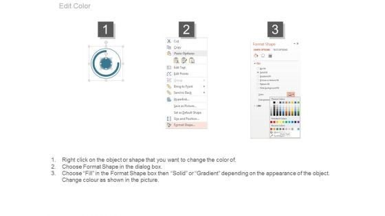 Percentage Charts For Statistical Comparison Powerpoint Slides