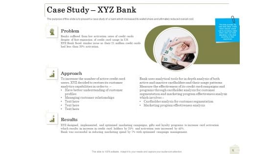 Percentage Share Customer Expenditure Case Study XYZ Bank Elements PDF