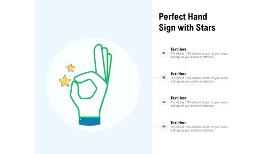 Perfect Hand Sign With Stars Ppt PowerPoint Presentation Gallery Backgrounds PDF