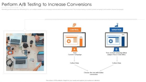 Perform A B Testing To Increase Conversions Information Pdf