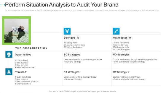 Perform Situation Analysis To Audit Your Brand Internet Marketing Strategies To Grow Your Business Elements PDF