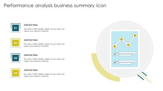 Performance Analysis Business Summary Icon Inspiration PDF
