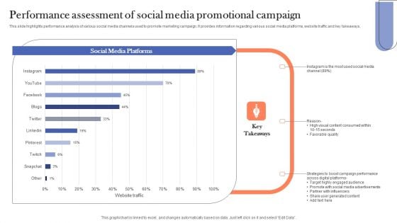 Performance Assessment Of Social Media Promotional Campaign Summary PDF