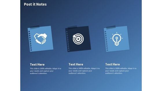 Performance Assessment Sales Initiative Report Post It Notes Ppt Portfolio Example PDF