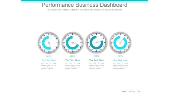 Performance Business Dashboard Ppt PowerPoint Presentation Visuals