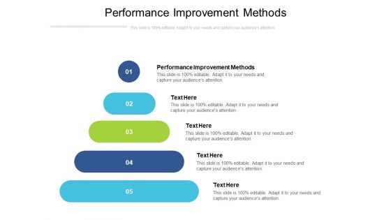 Performance Improvement Methods Ppt PowerPoint Presentation Shapes Cpb