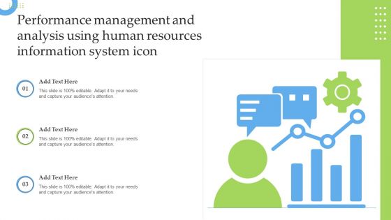 Performance Management And Analysis Using Human Resources Information System Icon Portrait PDF