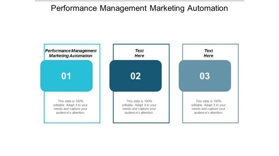 Performance Management Marketing Automation Ppt PowerPoint Presentation Show Cpb