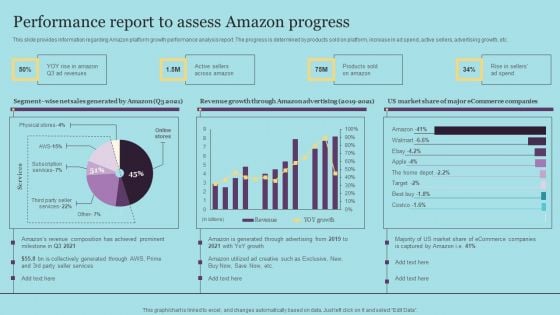 Performance Report To Assess Amazon Progress Formats PDF