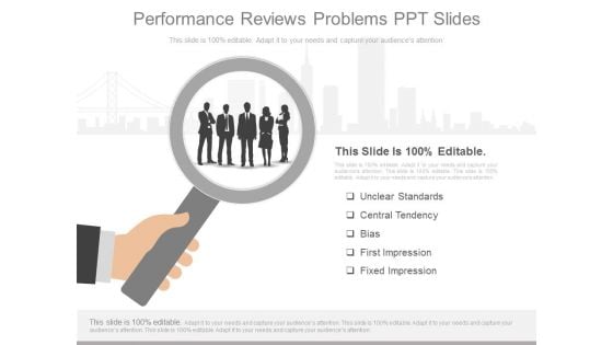 Performance Reviews Problems Ppt Slides