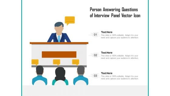 Person Answering Questions Of Interview Panel Vector Icon Ppt PowerPoint Presentation Portfolio File Formats PDF