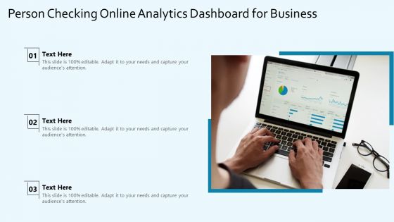 Person Checking Online Analytics Dashboard For Business Ppt Infographic Template Background PDF Person Checking Online Analytics Dashboard For Business Ppt Infographic Template Background PDF