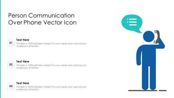 Person Communication Over Phone Vector Icon Ppt PowerPoint Presentation Icon Diagrams PDF