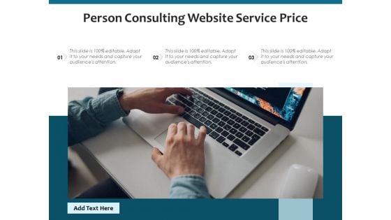 Person Consulting Website Service Price Ppt PowerPoint Presentation File Examples PDF