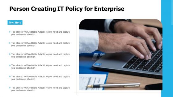 Person Creating IT Policy For Enterprise Ppt PowerPoint Presentation Slides Samples PDF Person Creating IT Policy For Enterprise Ppt PowerPoint Presentation Slides Samples PDF