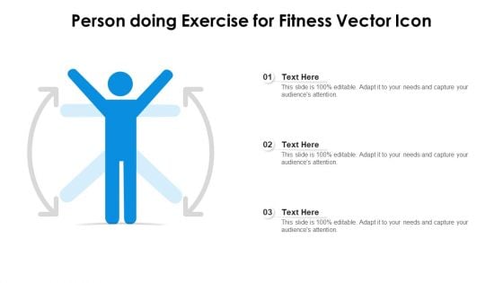 Person Doing Exercise For Fitness Vector Icon Slides PDF