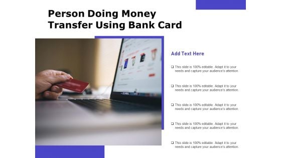 Person Doing Money Transfer Using Bank Card Ppt PowerPoint Presentation Gallery Objects PDF Person Doing Money Transfer Using Bank Card Ppt PowerPoint Presentation Gallery Objects PDF