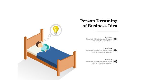 Person Dreaming Of Business Idea Ppt PowerPoint Presentation Summary Inspiration PDF
