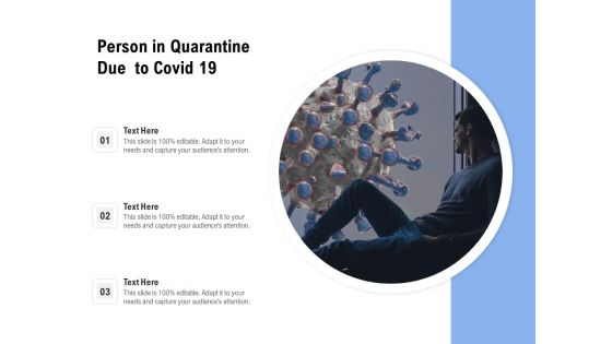 Person In Quarantine Due To Covid 19 Ppt PowerPoint Presentation Styles Template PDF