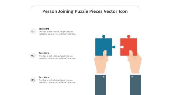 Person Joining Puzzle Pieces Vector Icon Ppt PowerPoint Presentation Slides Objects PDF Person Joining Puzzle Pieces Vector Icon Ppt PowerPoint Presentation Slides Objects PDF