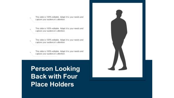 Person Looking Back With Four Place Holders Ppt PowerPoint Presentation File Sample PDF