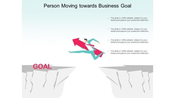 Person Moving Towards Business Goal Ppt PowerPoint Presentation Infographic Template Design Inspiration