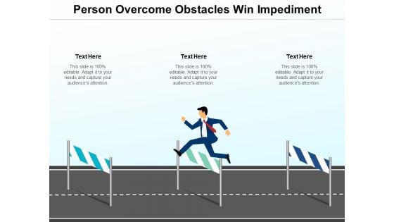 Person Overcome Obstacles Win Impediment Ppt PowerPoint Presentation Infographic Template Layout