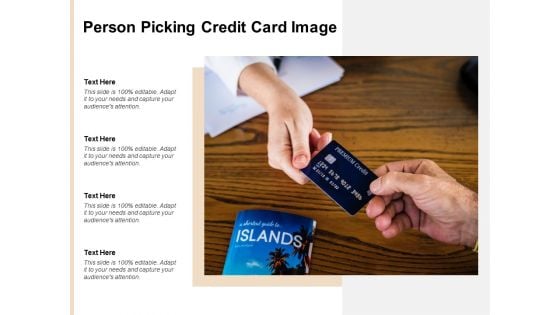 Person Picking Credit Card Image Ppt PowerPoint Presentation Show Inspiration
