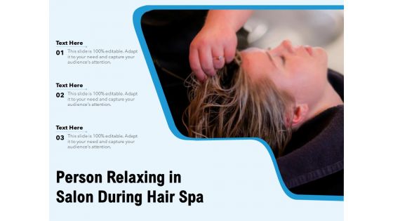 Person Relaxing In Salon During Hair Spa Ppt PowerPoint Presentation Model Slides PDF