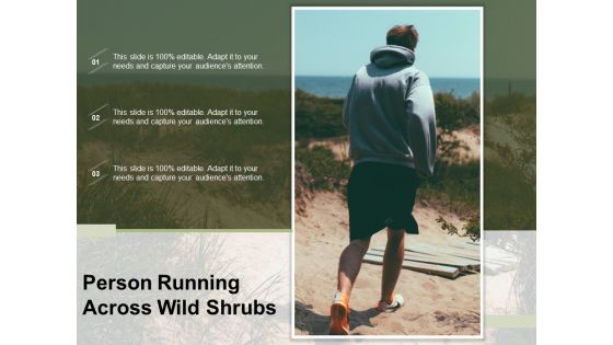 Person Running Across Wild Shrubs Ppt PowerPoint Presentation File Mockup PDF