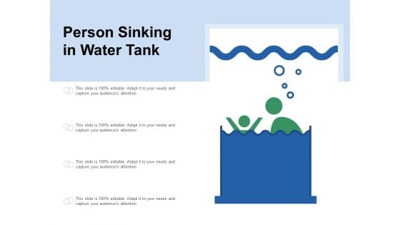 Person Sinking In Water Tank Ppt PowerPoint Presentation File Demonstration