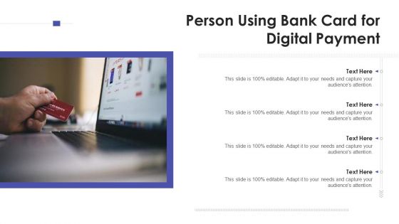 Person Using Bank Card For Digital Payment Ppt PowerPoint Presentation Gallery Mockup PDF