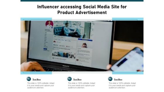 Person Using Social Media Site For Product Promotion Ppt PowerPoint Presentation Styles Graphics Download PDF