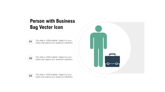 Person With Business Bag Vector Icon Ppt PowerPoint Presentation Styles Styles