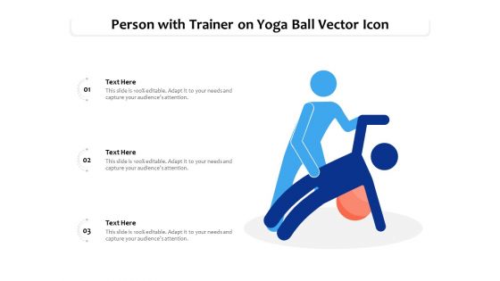 Person With Trainer On Yoga Ball Vector Icon Ppt PowerPoint Presentation File Mockup PDF