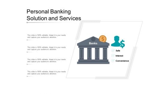 Personal Banking Solution And Services Ppt Powerpoint Presentation Visual Aids Icon