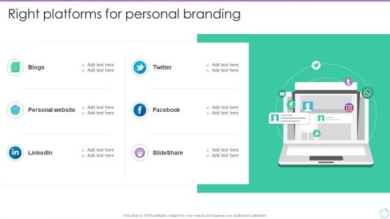 Personal Branding Plan For Executives Right Platforms For Personal Branding Brochure PDF Personal Branding Plan For Executives Right Platforms For Personal Branding Brochure PDF