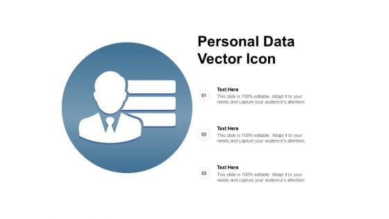 Personal Data Vector Icon Ppt PowerPoint Presentation Styles Guidelines