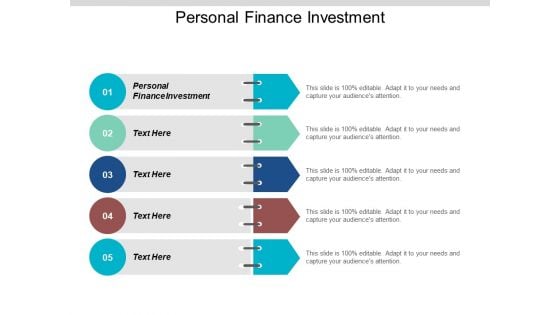 Personal Finance Investment Ppt PowerPoint Presentation Infographics Layout Cpb