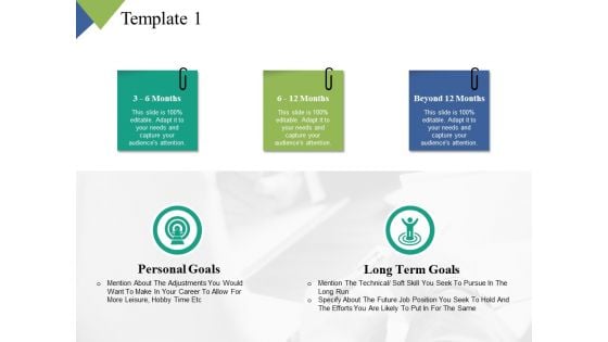 Personal Goals Long Term Goals Ppt PowerPoint Presentation Slides Maker