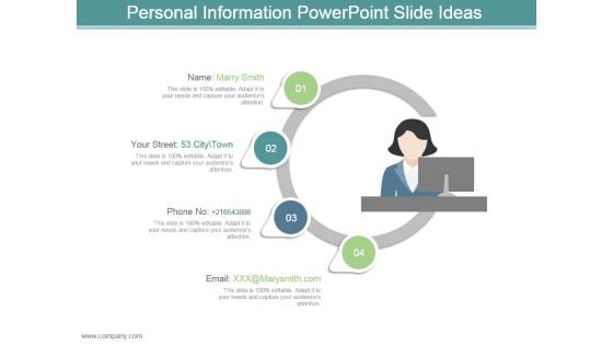 Personal Information Powerpoint Slide Ideas