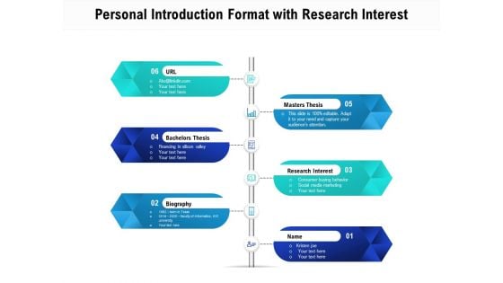 Personal Introduction Format With Research Interest Ppt PowerPoint Presentation File Display PDF