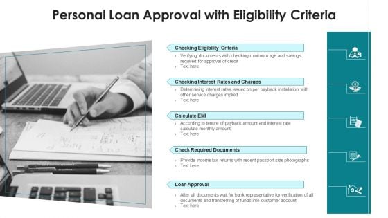 Personal Loan Approval With Eligibility Criteria Ppt PowerPoint Presentation File Layout PDF