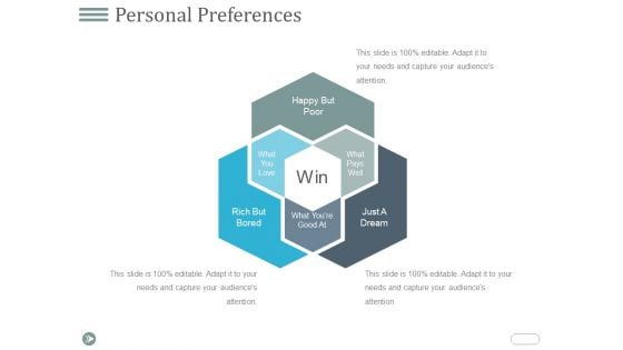 Personal Preferences Template 2 Ppt PowerPoint Presentation Infographics Vector