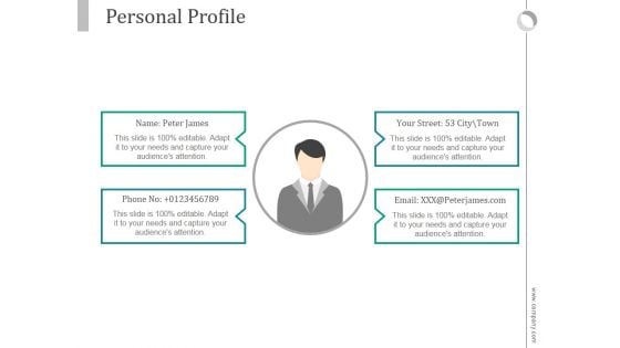 Personal Profile Ppt PowerPoint Presentation Introduction