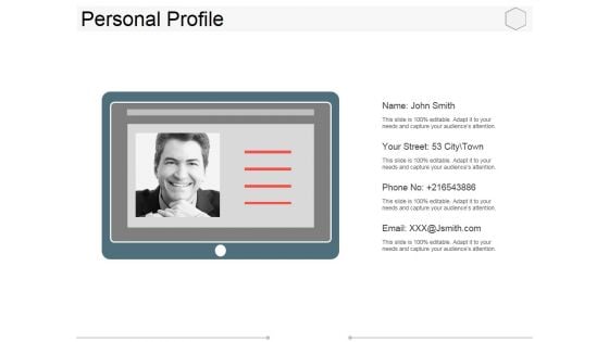Personal Profile Ppt PowerPoint Presentation Model Designs
