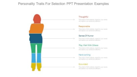 Personality Traits For Selection Ppt Presentation Examples