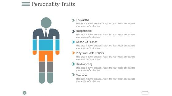 Personality Traits Ppt PowerPoint Presentation Professional Diagrams