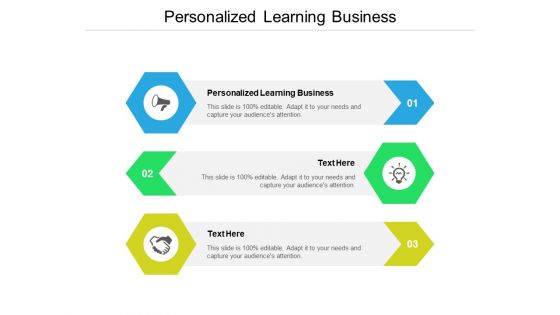 Personalized Learning Business Ppt PowerPoint Presentation Ideas Graphic Tips Cpb